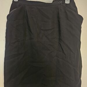 Jones New York Black Pencil Skirt Knee-Length Cocktail